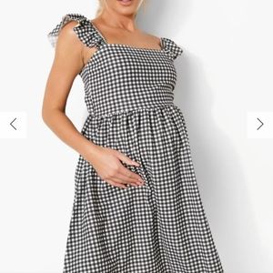 Maternity Dress - gingham